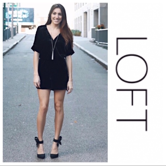 LOFT Velvet Romper Size 10 - Picture 3 of 7